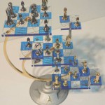 THE OFFICIAL STAR TREK Tridemensional Chess Set Franklin Mint USA BoxPieces