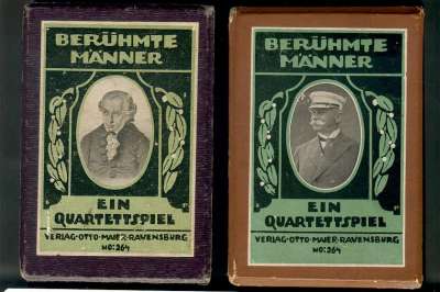 Beruehmte Maenner OMR Nr264 ca1914 2 verschiedene Titelbilder