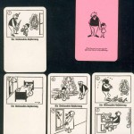 Vater und Sohn Quartett 1935 rote Rueckseitel 4 Karten