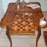 Spieltisch Schach Muehle Tric-Trac Deutschland 1750