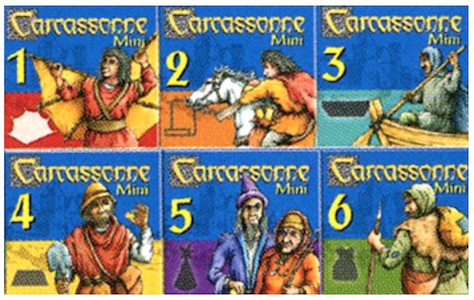 Carcassonne 6 Mini Erweiterungen