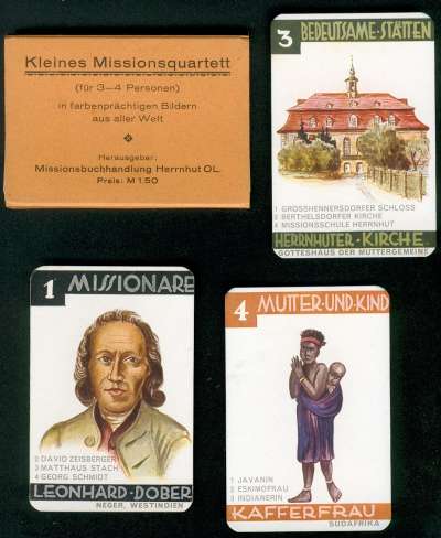 Kleines Missions Quartett Missionsbuchhandlung Herrnhut ca1920