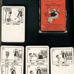 Vater und Sohn Quartett 1935 rote Schachtel 4 Karten